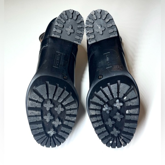 GUESS Women’s Grows-R Platform Chunky Black Ankle Boots Size- 8M - Picture 9 of 9